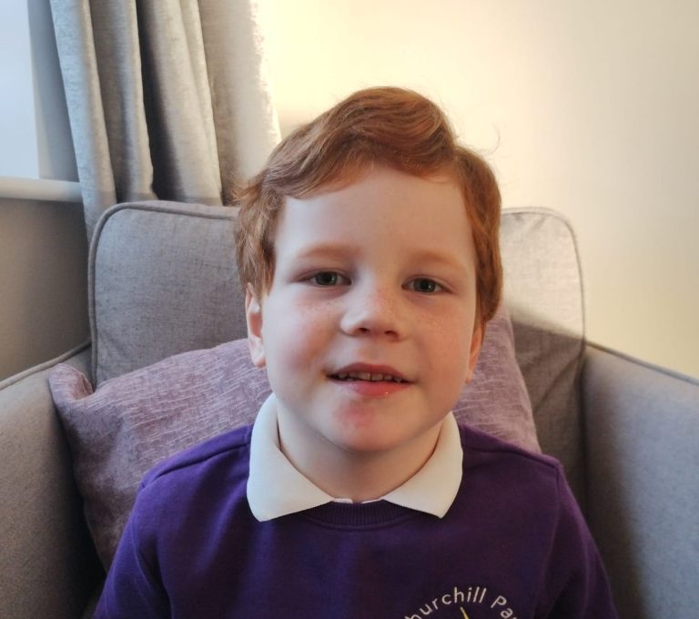 Boy smiling